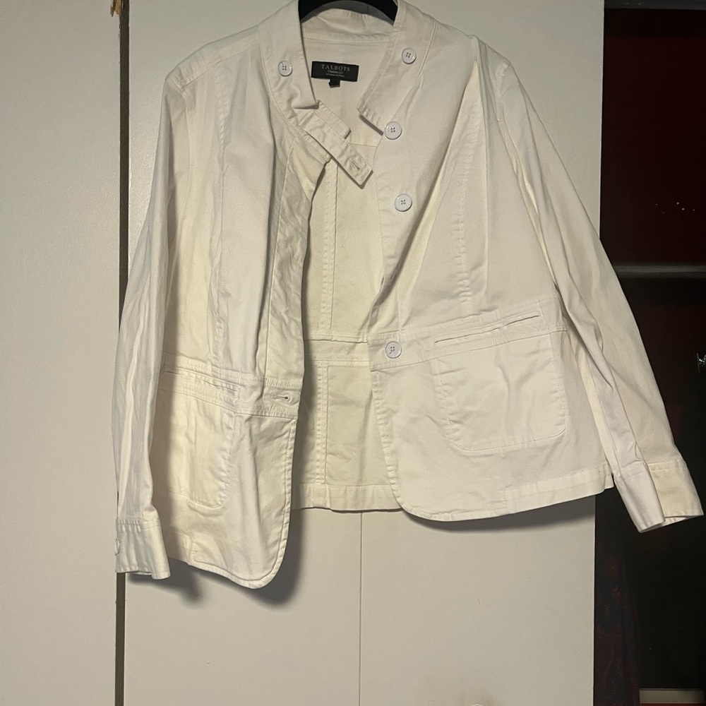 Talbots Women's Cream Blazer